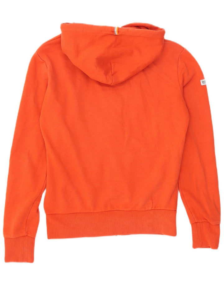 Superdry Hættetrøje med lynlås til mænd, lille orange bomuld