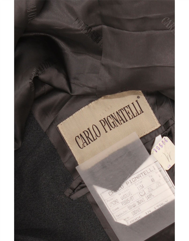 Carlo Pignatelli Herre Longline 4-knaps blazerjakke IT 48 Medium Grå