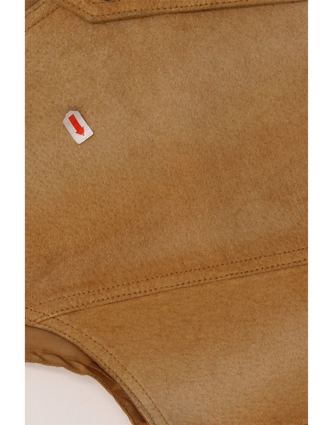 VINTAGE Herre ruskindsvest IT 44 XS brunt læder