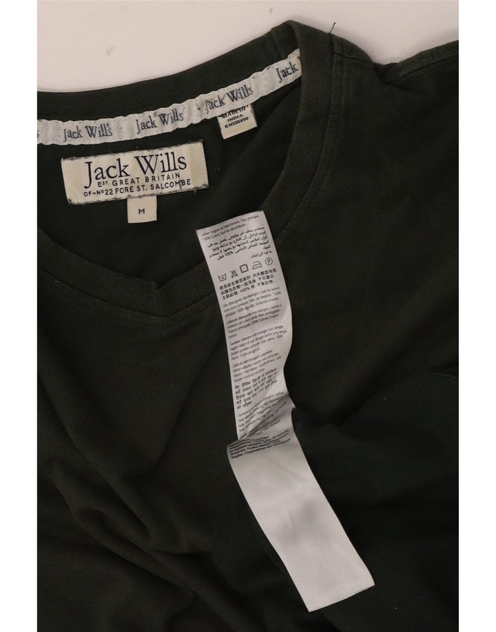 Jack Wills Herre grafisk T-shirt Top Medium Khaki Bomuld