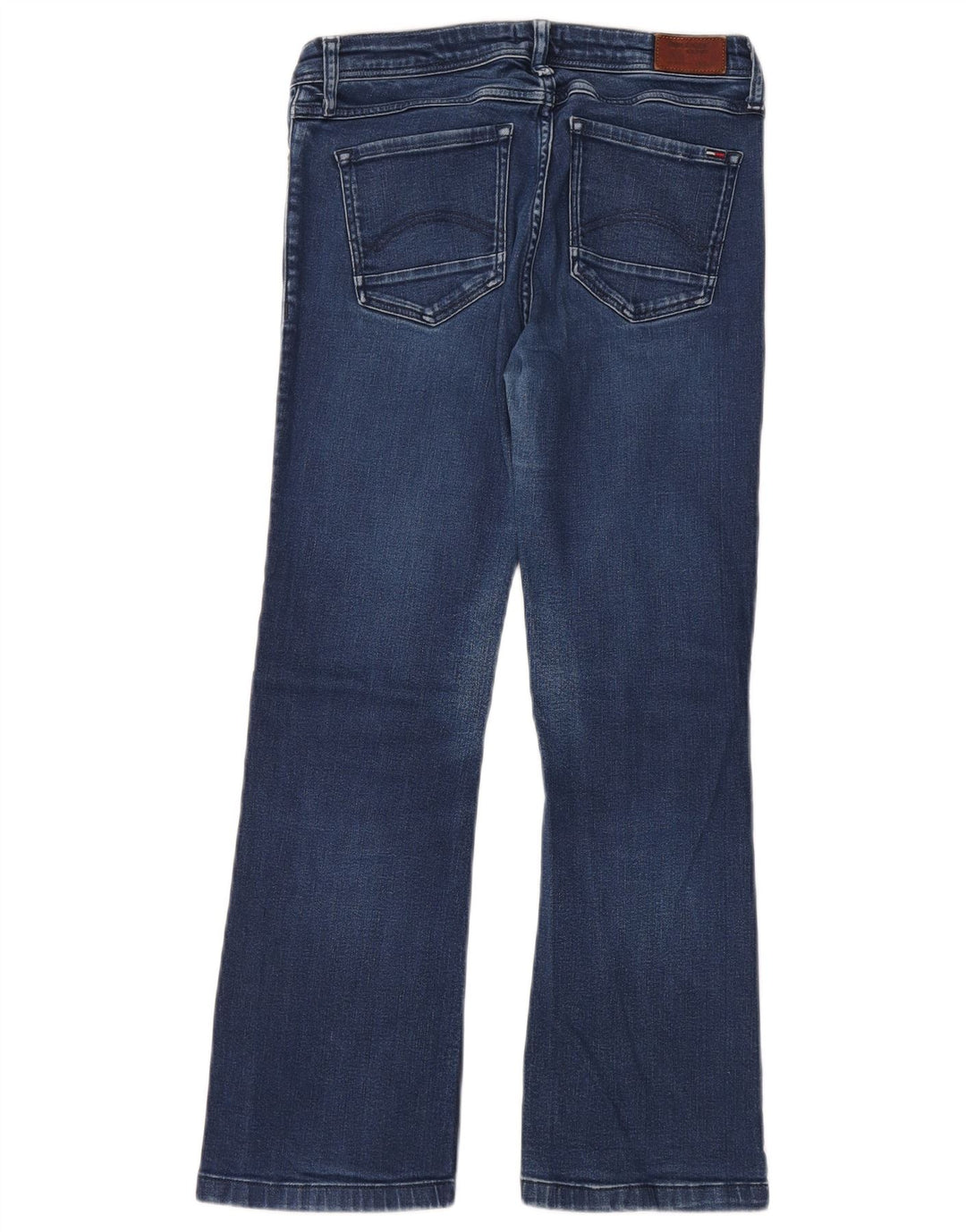 Tommy Hilfiger Dame Mid Rise Bootcut Jeans W32 L26 Blå Bomuld