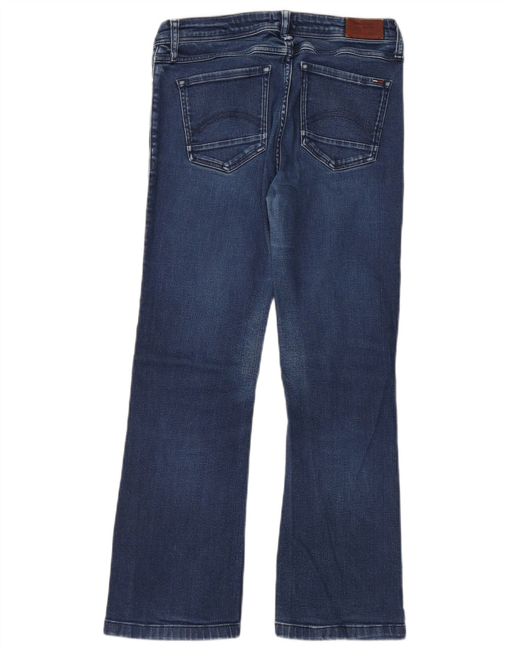 Tommy Hilfiger Dame Mid Rise Bootcut Jeans W32 L26 Blå Bomuld