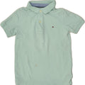TOMMY HILFIGER Girls Polo Shirt 6-7 Years Green Cotton | Vintage Tommy Hilfiger | Thrift | Second-Hand Tommy Hilfiger | Used Clothing | Messina Hembry 