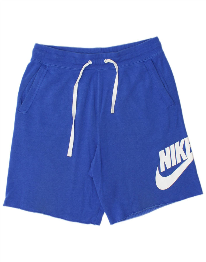 Nike grafiske sportsshorts til mænd mellemblå bomuld