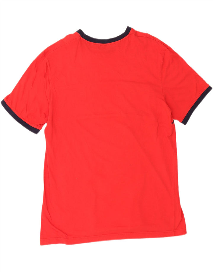 FILA Mens T-Shirt Top XL Red Striped Cotton