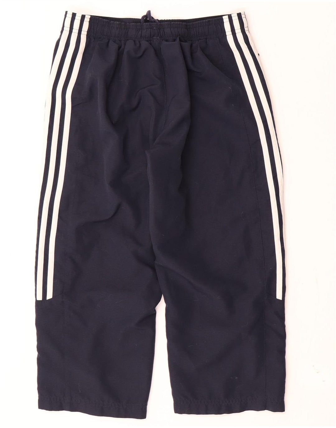 Adidas Dame Capri Træningsdragt Bukser UK 10 Small Navy Blue Polyester
