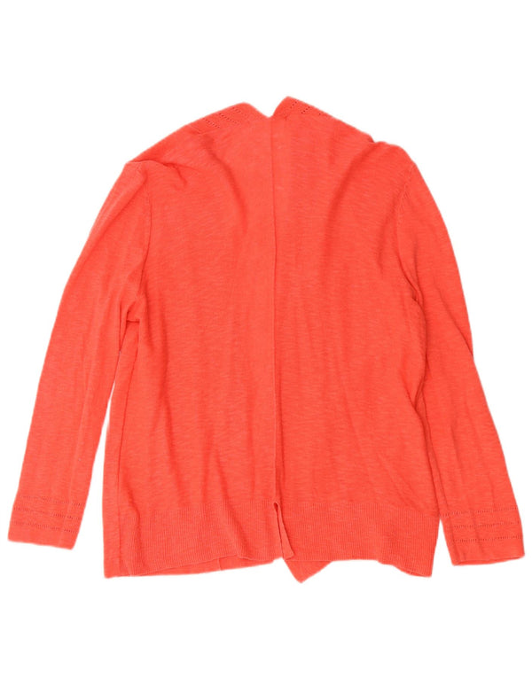 White Stuff Womens 3/4 ærmet åben cardigan sweater UK 14 Large Orange