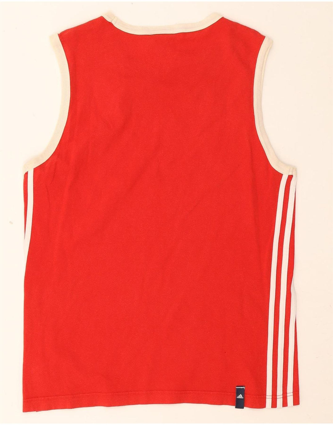 Adidas Herrevest Top UK 38/40 Medium Rød Bomuld