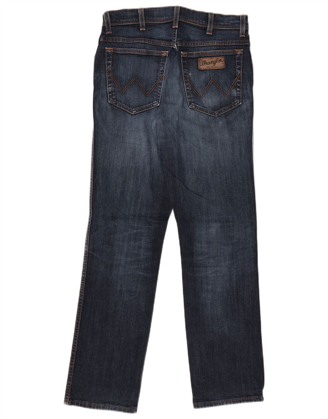 WRANGLER Herre Texas Stretch Straight Jeans W32 L32 Blå Bomuld
