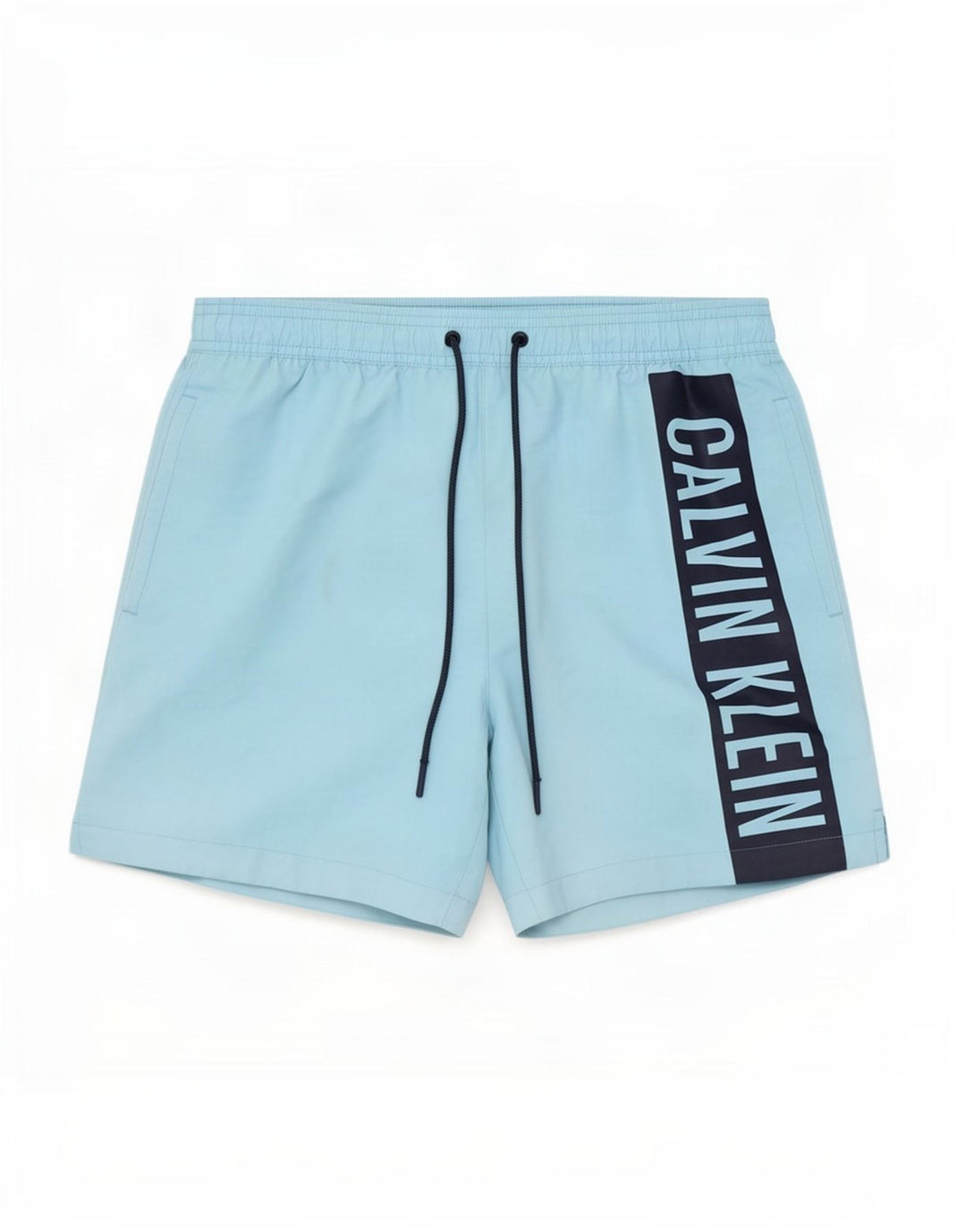Calvin Klein Herre grafiske svømmeshorts Små blå Colourblock Polyester