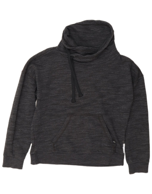 Reebok Dame Oversized Sweatshirt Jumper UK 4/6 XS Grå Flecked Bomuld