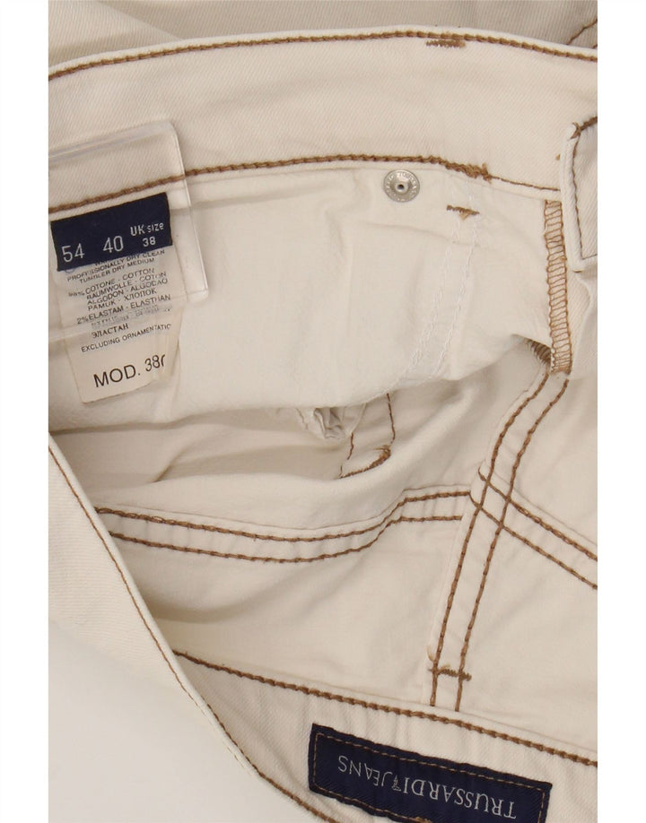 TRUSSARDI Casual Shorts til mænd W38 XL Hvid Bomuld