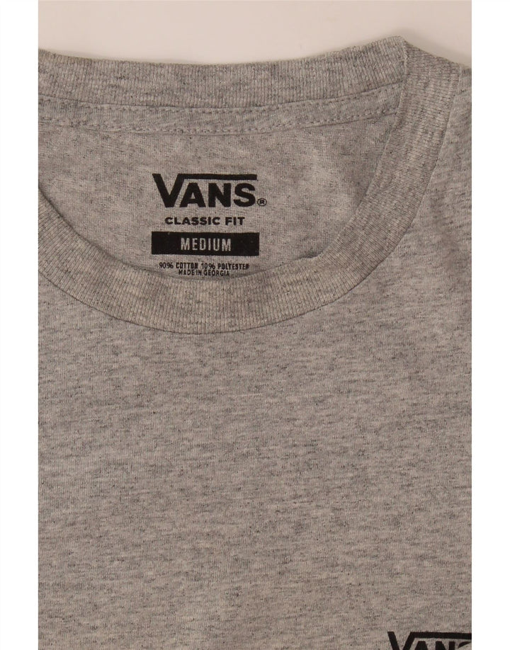 VANS Mens Classic Fit Graphic T-Shirt Top Medium Grey Cotton Vintage Vans and Second-Hand Vans from Messina Hembry 