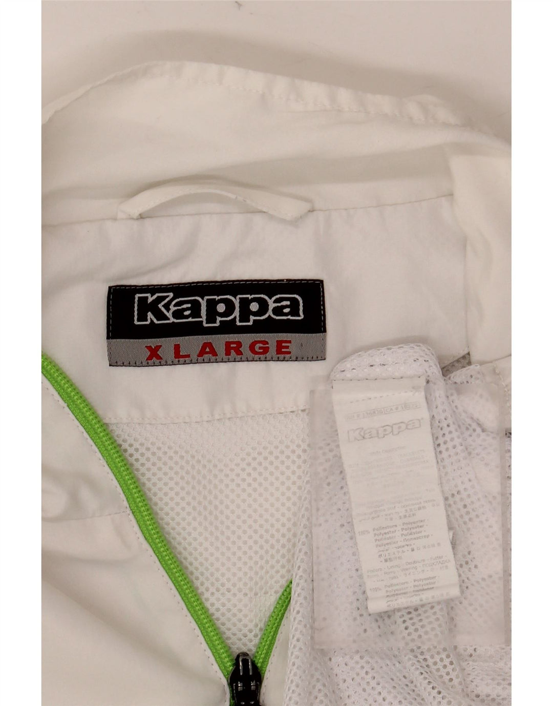 KAPPA Træningsdragt til mænd Topjakke XL Off White Polyester