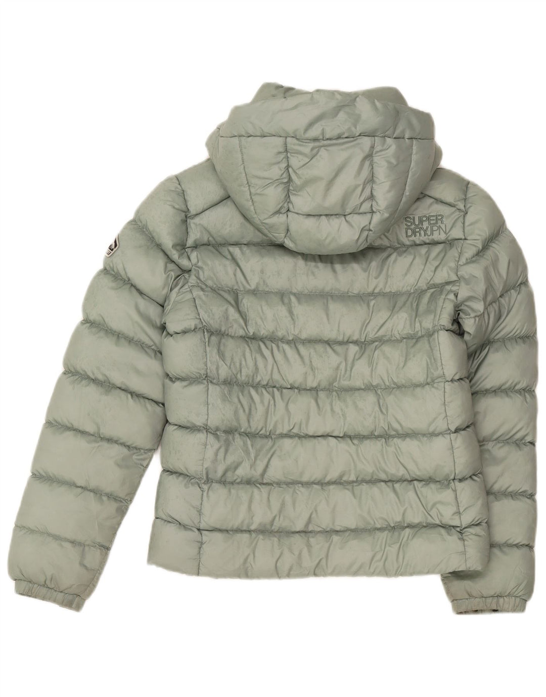 Superdry Polstret hættejakke til kvinder UK 12 Medium Green Polyester