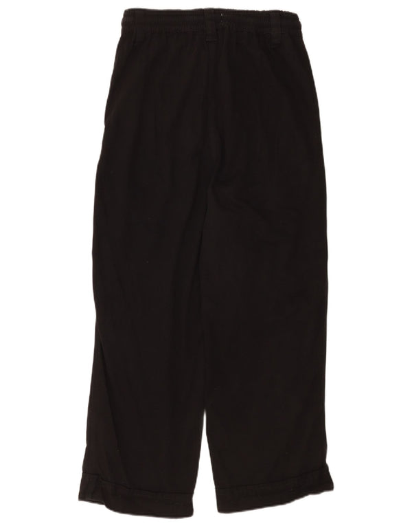 Topshop Dame Loose Fit Cropped Trousers UK 8 Small W26 L23 Black Viscose