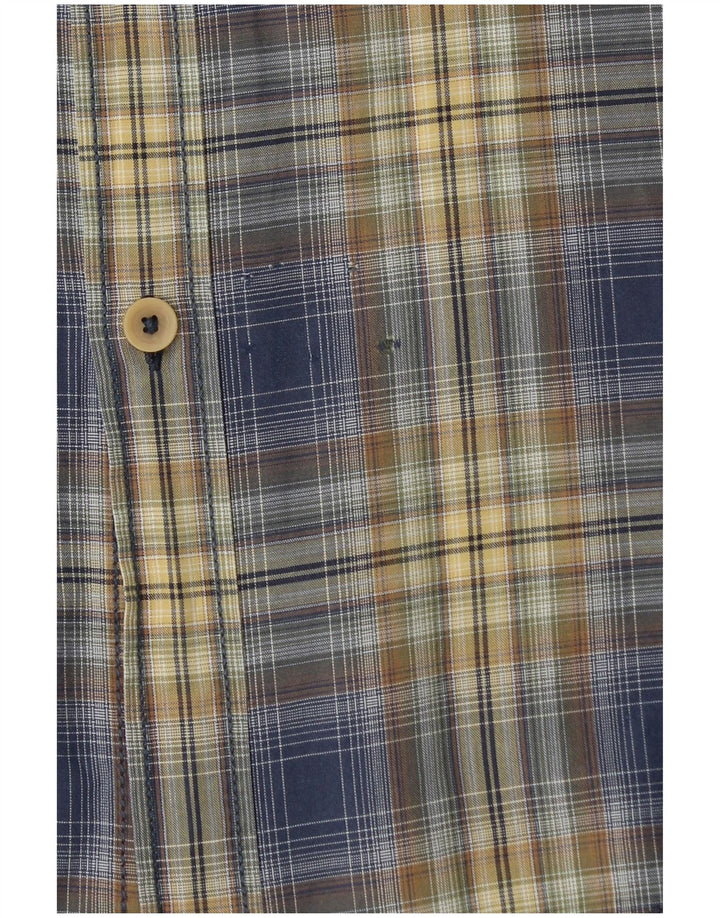 CAMEL ACTIVE Herre Regular Fit kortærmet skjorte XL blå ternet