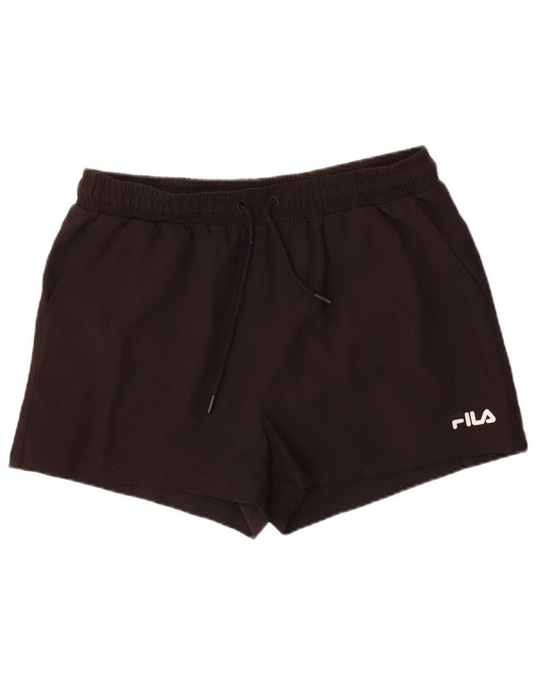 Fila Sportsshorts til kvinder UK 14 Stor sort polyester