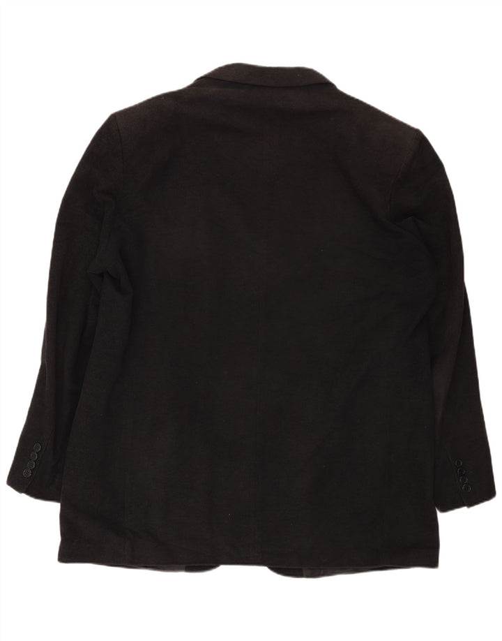Marks & Spencer Herre 3-knaps blazerjakke UK 46 XL Sort bomuld