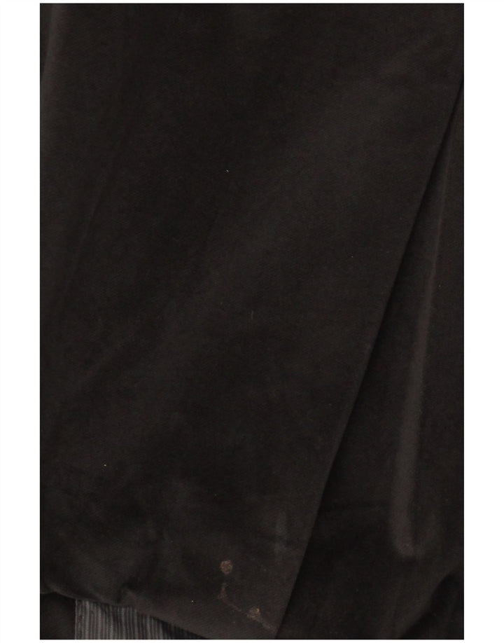 Vintage Herre lang 2-knaps blazerjakke UK 44 2XL Sort Polyester