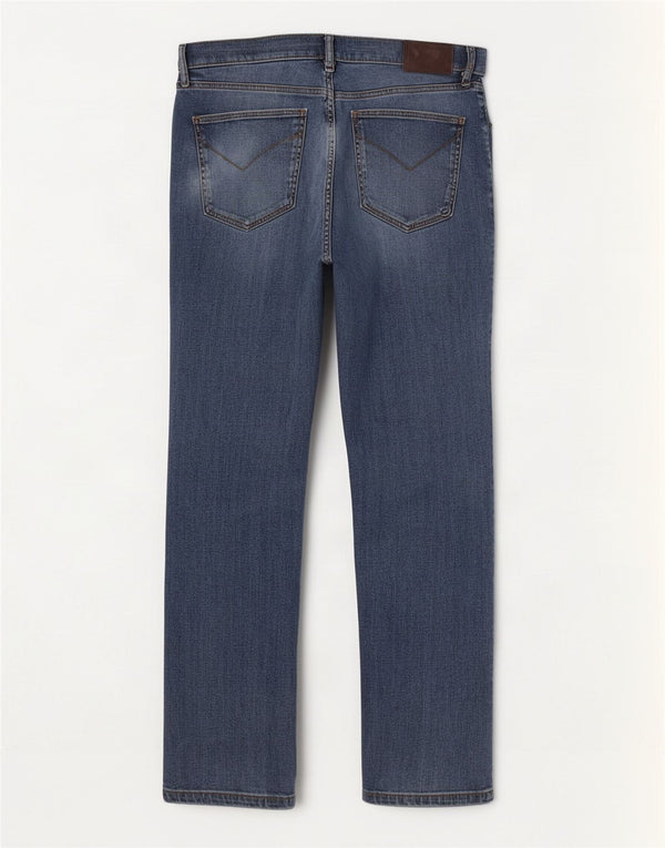Marks & Spencer Herre Stormwear Straight Jeans W34 L31 Blå Bomuld
