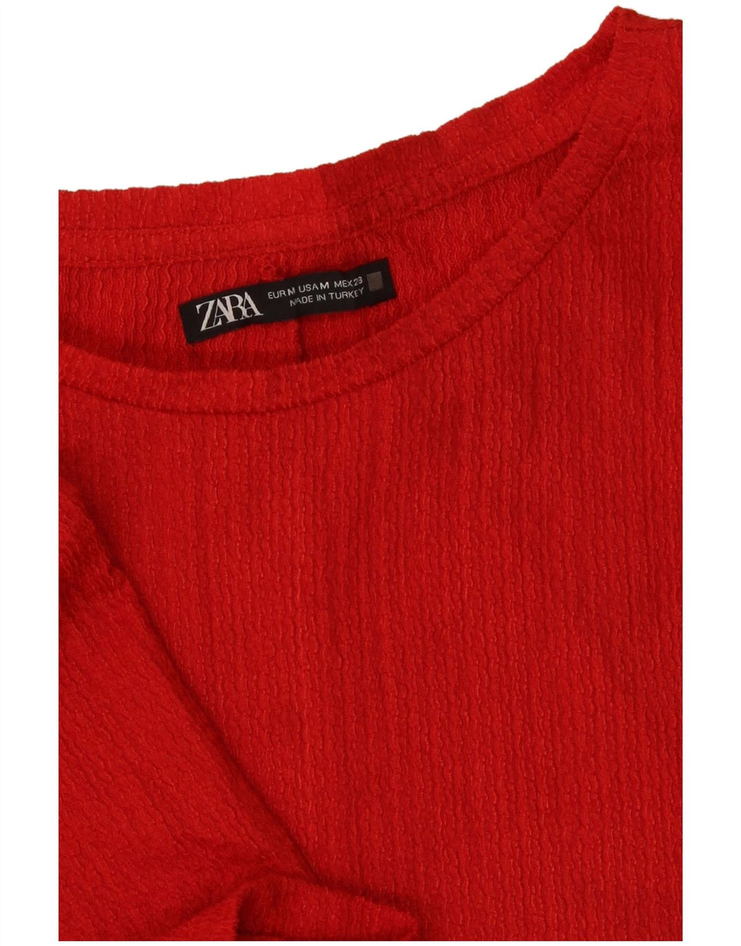 Zara Damebluse Top UK 12 Medium Rød