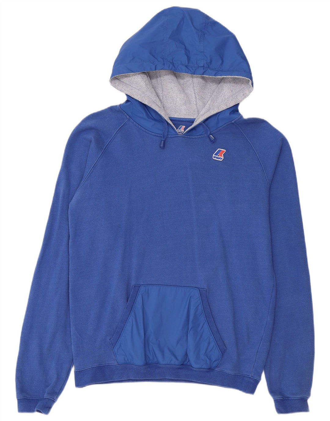 K-Way Dame hættetrøje Jumper UK 14 Medium Blue Bomuld