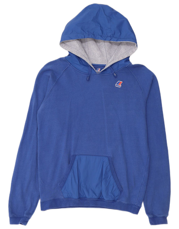 K-Way Dame hættetrøje Jumper UK 14 Medium Blue Bomuld