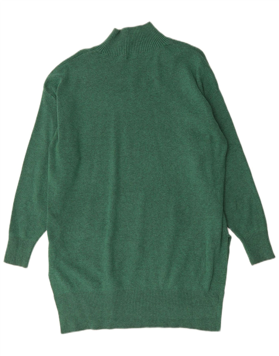 Marks & Spencer Dame Oversized Jumper Kjole UK 16 Large Green Viscose