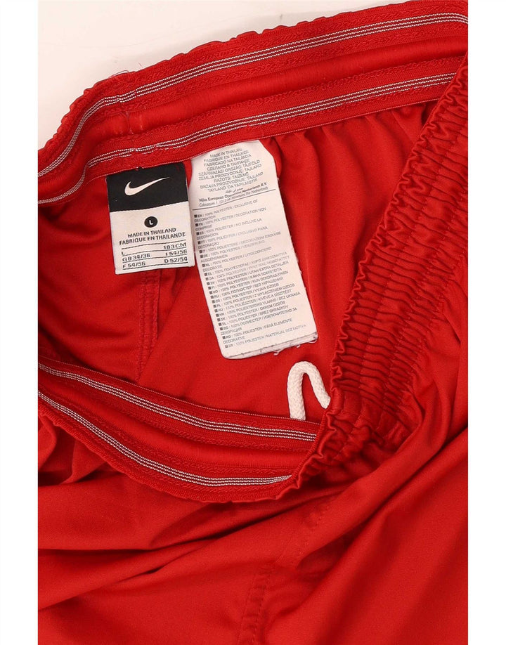 Nike Herre grafiske sportsshorts store røde polyester
