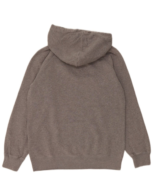 Jack Wills Dame Grafisk Oversized Hoodie Jumper UK 8 Lille Grå Bomuld