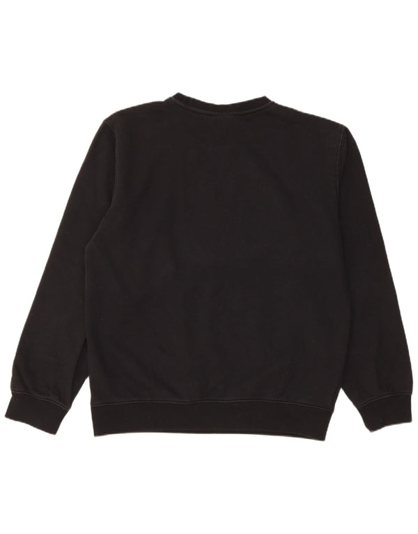 Champion Womens Sweatshirt Jumper UK 12 Medium Black Cotton