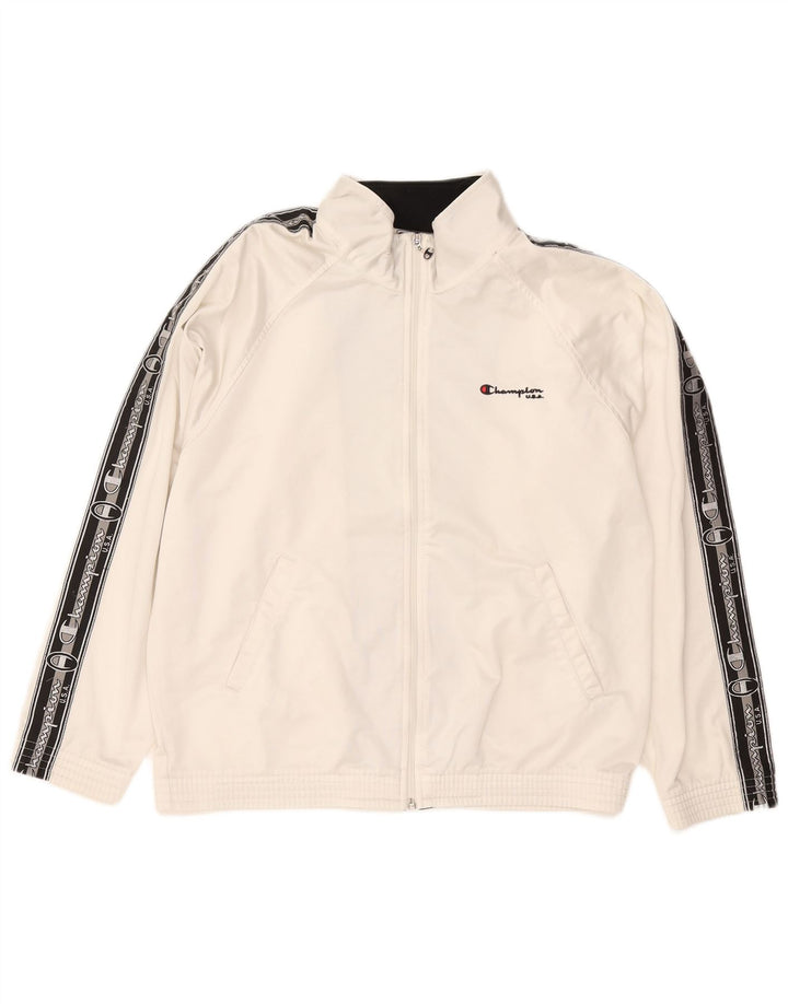 Champion Herre grafisk træningsdragt Topjakke Medium Hvidstribet