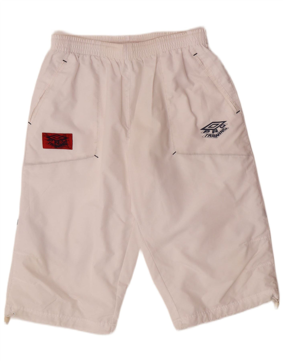 UMBRO Bermuda sportsshorts til mænd UK 38/40 Medium White Polyester