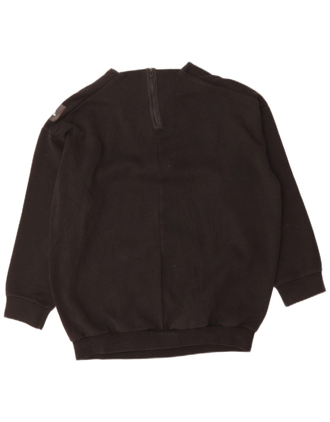 ADIDAS Womens Oversized Sweatshirt Jumper UK 14 Large Black