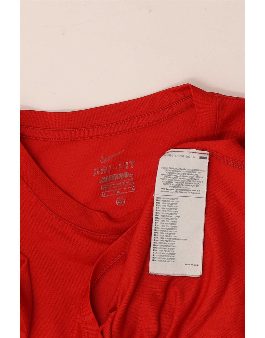 Nike grafisk t-shirt til mænd, medium rød polyester