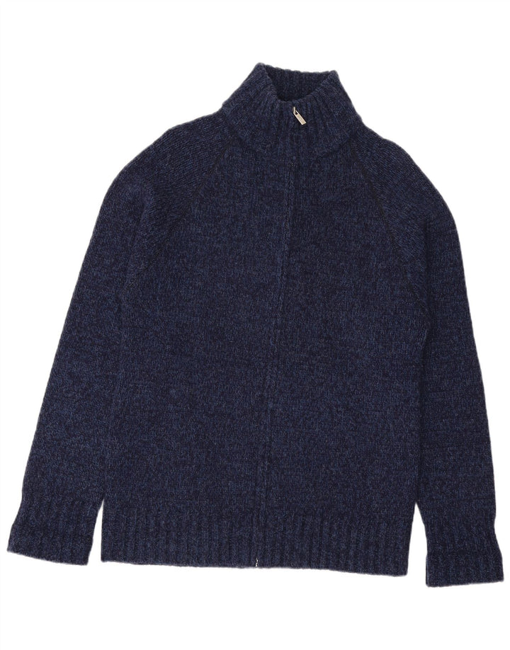 LEVI'S Herre cardigan sweater Medium Navyblå Flecked Uld