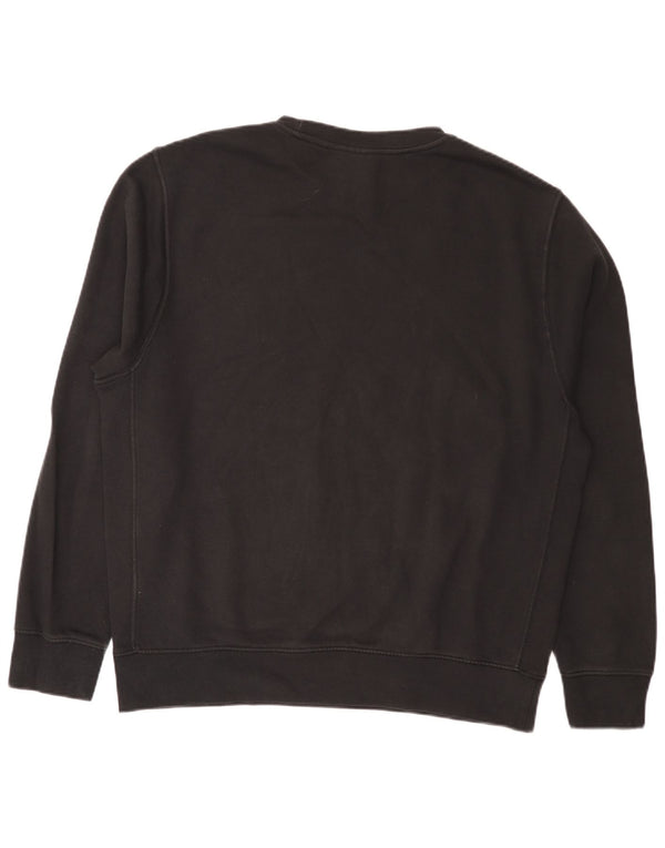Nike Mens Graphic Regular Fit Sweatshirt Jumper Large Black Cotton