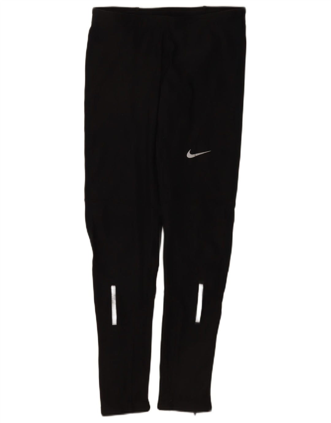Nike Dame Dri Fit Leggings UK 12 Medium Sort Polyester
