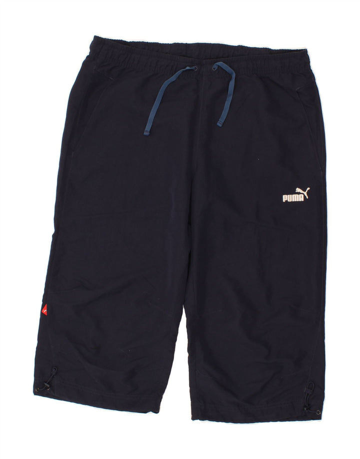 PUMA Mens Bermuda Sport Shorts Medium  Navy Blue Polyester Vintage Puma and Second-Hand Puma from Messina Hembry 