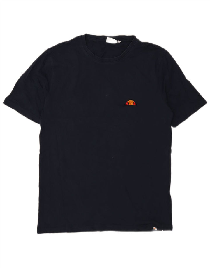 Ellesse Herre T-Shirt Top Medium Marineblå Bomuld