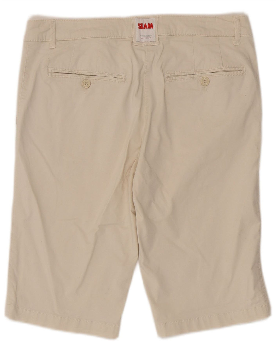 Slam Dame Chino Shorts IT 46 Large W32 Beige Bomuld