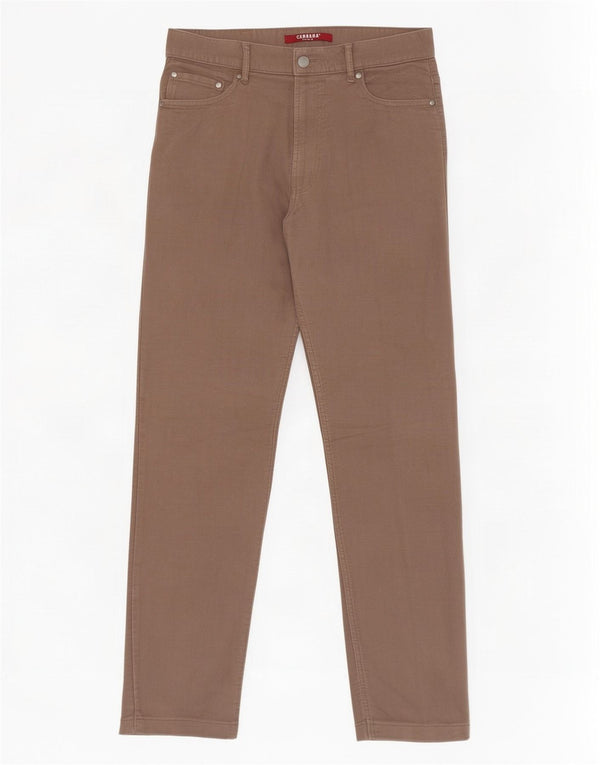 Carrera Straight Casual Bukser til mænd W33 L29 Beige Bomuld
