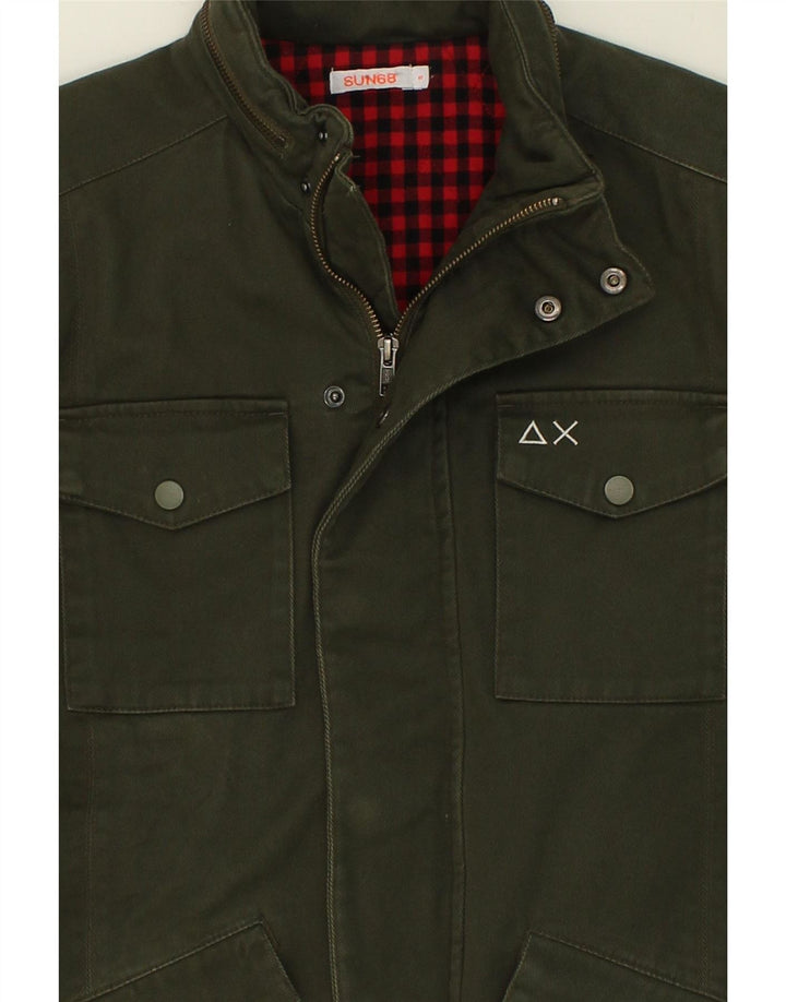 SUN68 Mens Windbreaker Jacket UK 36 Small Green Vintage Sun68 and Second-Hand Sun68 from Messina Hembry 