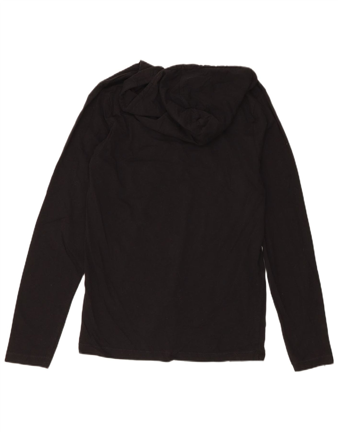 Fcuk Herre Hooded Grafisk Top Langærmet Medium Sort Bomuld