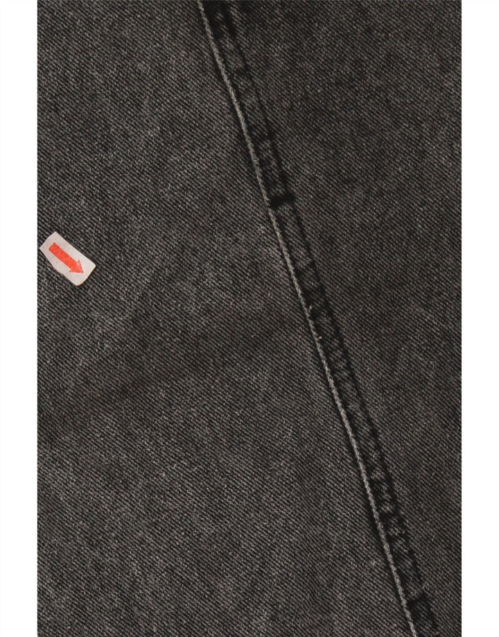 VINTAGE denimnederdel til kvinder W26, lille grå bomuld