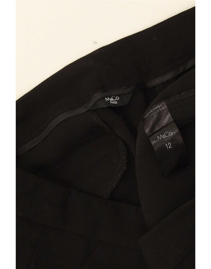 M&Co Dame Slim Chino Bukser UK 12 Medium W32 L25 Sort Polyester