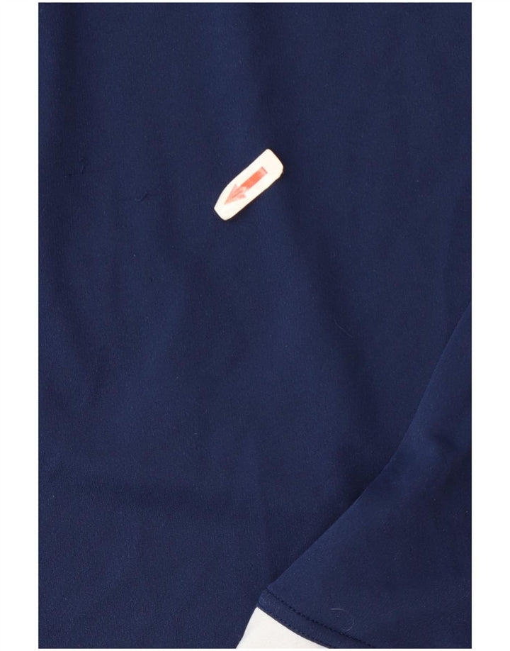 Adidas Herre Climalite T-Shirt Top Medium Marineblå Colourblock Polyester
