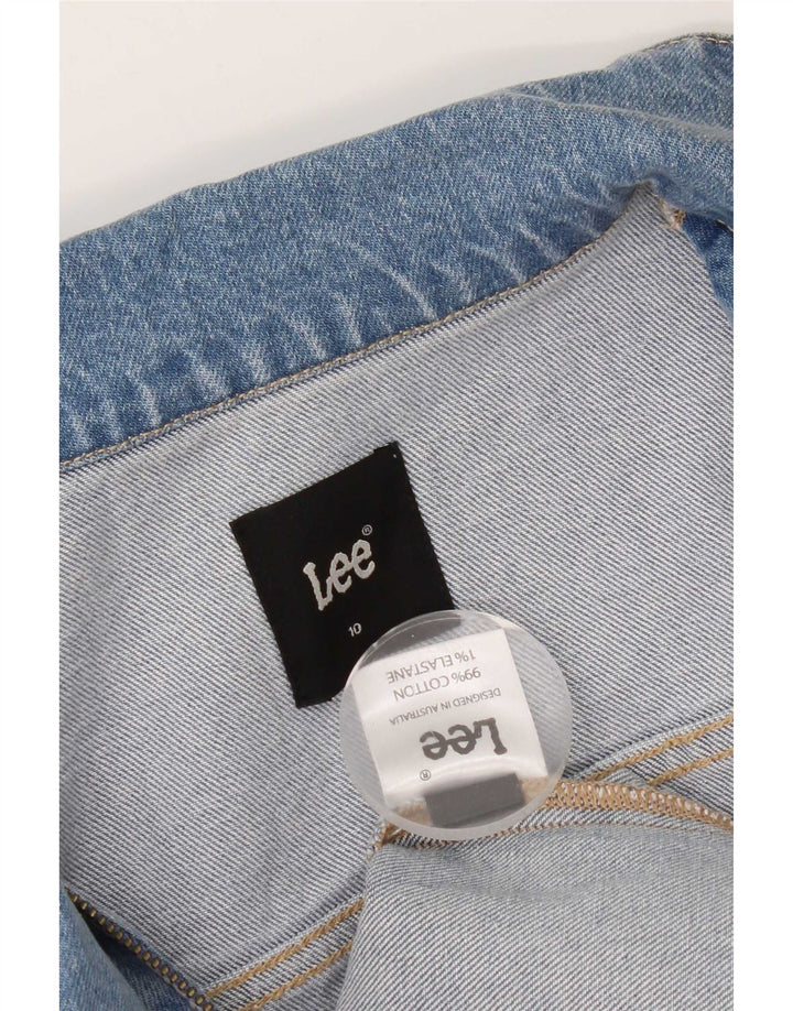 Lee Dame Denim Jumpsuit US 10 Large Blue Cotton