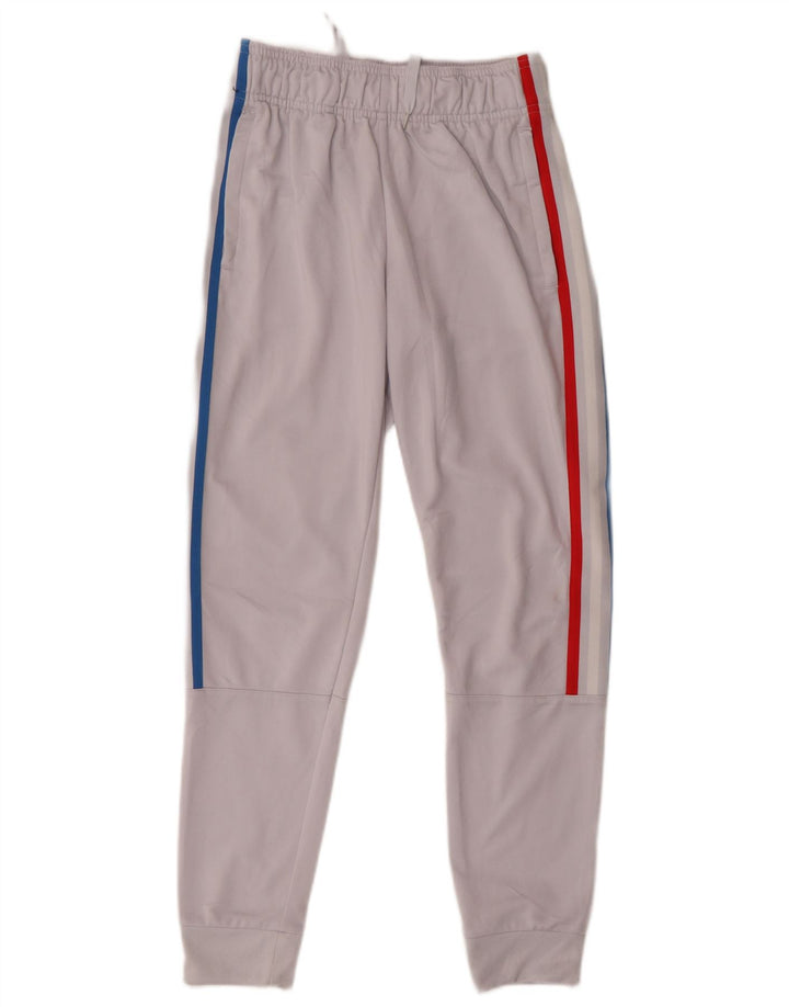 Adidas Drenge Træningsdragt Bukser Joggers 12-13 År Grå Polyester